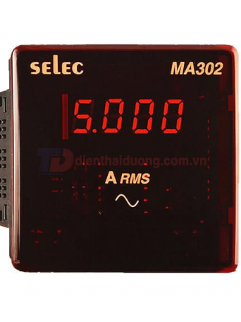 Đồng hồ đo dòng điện SELEC MA302, size: 96x96