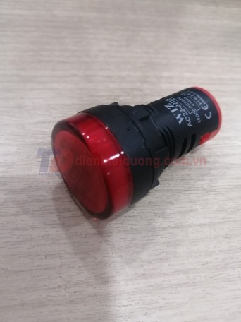Đèn báo LED Ø22 màu đỏ 220VAC ( AD22-22DS )