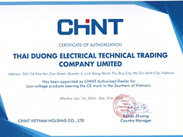 Chứng nhận đại lý của Thiết bị điện CHINT