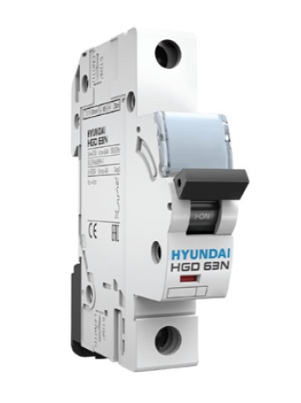 MCB HYUNDAI 1P 63A 6kA ( HGD63N )