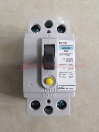 ELCB LS 2P 30A 30mA 2.5kA ( 32KGRd )