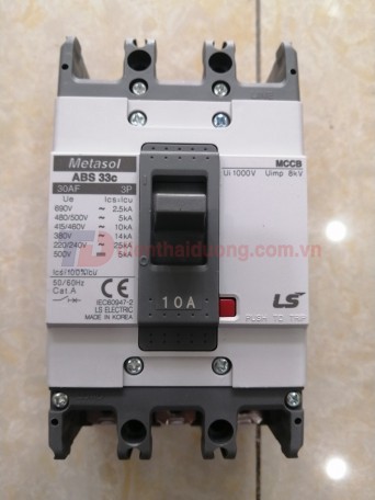 MCCB LS 3P 10A 14kA ( ABS33c )