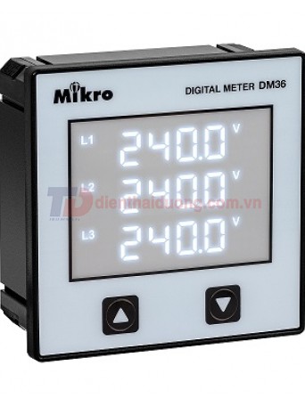 Đồng hồ đo điện áp Mikro DM36V