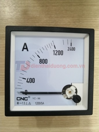 Đồng hồ Ampe 1200/5A, size: 96x96 ( YC-96 )