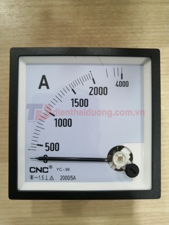 Đồng hồ Ampe 2000/5A, size: 96x96 ( YC-96 )