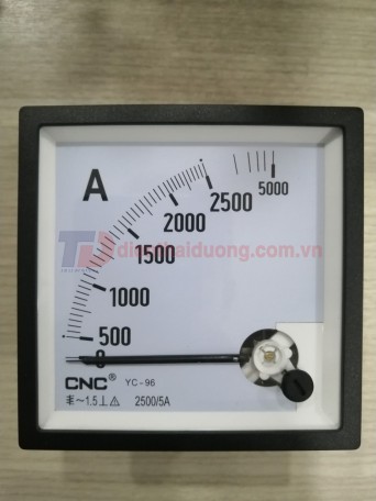 Đồng hồ Ampe 2500/5A, size: 96x96 ( YC-96 )