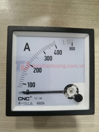 Đồng hồ Ampe 400/5A, size: 96x96 ( YC-96 )