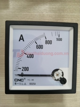 Đồng hồ Ampe 800/5A, size: 96x96 ( YC-96 )