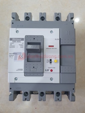 ELCB LS 4P 350A 100/200/500mA 37kA  ( EBN404c )