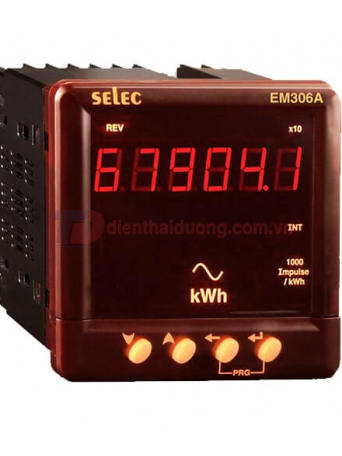 Đồng hồ đo điện năng SELEC EM306-A, size: 96x96