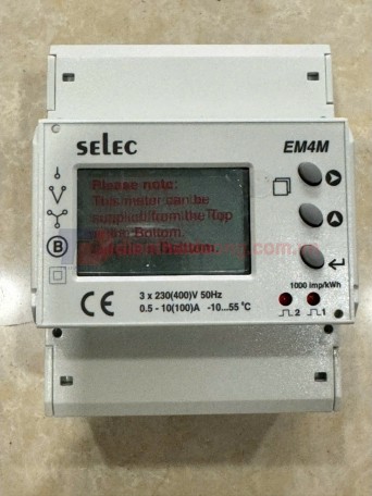 Đồng hồ đo đa chức năng SELEC EM4M-3P-C-100A, size: 96x96