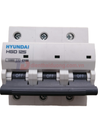 MCB HYUNDAI 3P 80A 10kA ( HGD125 )