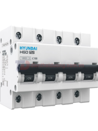 MCB HYUNDAI 4P 125A 10kA ( HGD125 )