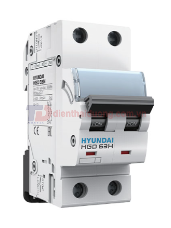 MCB HYUNDAI 2P 20A 10kA ( HGD63H )