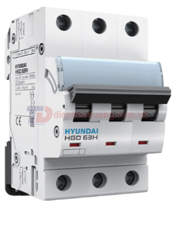 MCB HYUNDAI 3P 63A 10kA ( HGD63H )