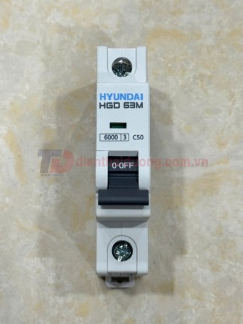 MCB HYUNDAI 1P 50A 6kA ( HGD63M )