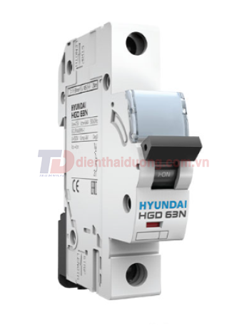 MCB HYUNDAI 1P 50A 6kA ( HGD63N )