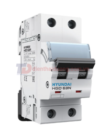 MCB HYUNDAI 2P 20A 6kA ( HGD63N )