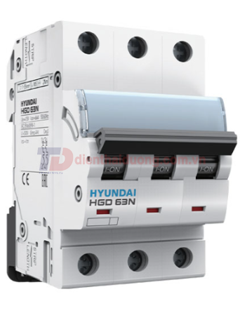 MCB HYUNDAI 3P 6A 6kA ( HGD63N )