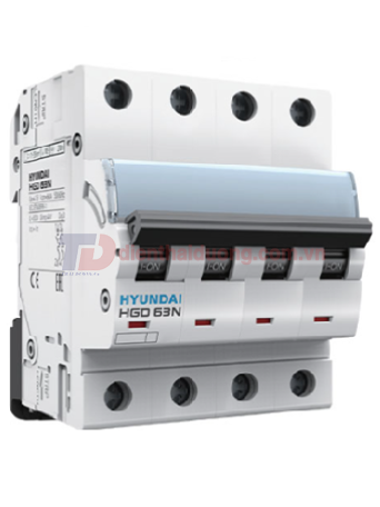 MCB HYUNDAI 4P 50A 6kA ( HGD63N )