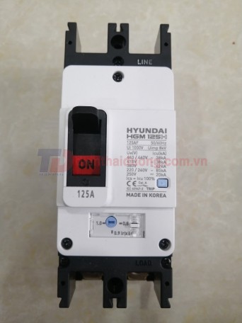 MCCB HYUNDAI 2P 125A 85kA ( HGM125H-F )