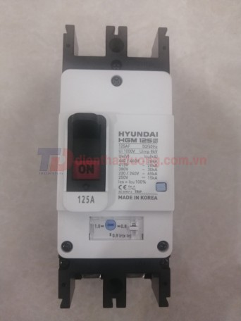 MCCB HYUNDAI 2P 125A 65kA ( HGM125S-F )