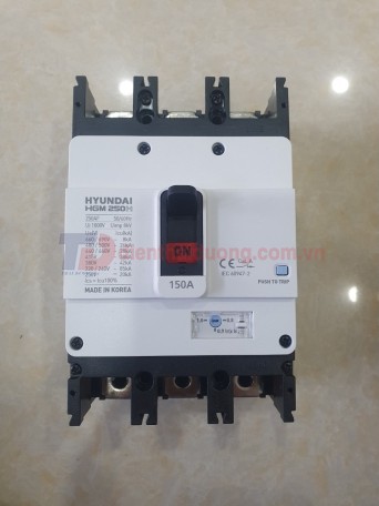 MCCB HYUNDAI 3P 150A 38kA ( HGM250H-F )