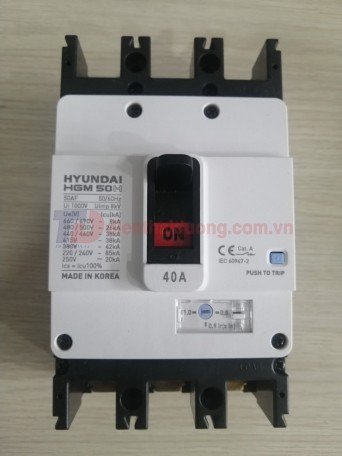 MCCB HYUNDAI 3P 40A 38kA ( HGM50H-F )