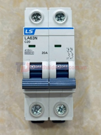 MCB LS 2P 20A 6kA ( LA63N )