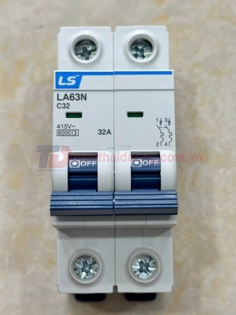 MCB LS 2P 32A 6kA ( LA63N )
