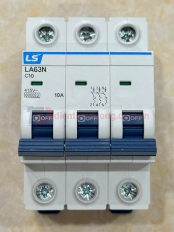 MCB LS 3P 10A 6kA ( LA63N )