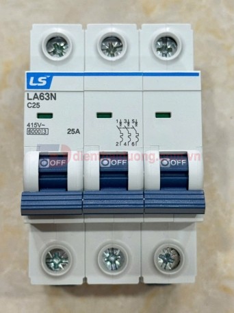 MCB LS 3P 25A 6kA ( LA63N )