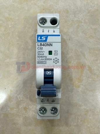 RCBO LS 1P+N 32A 6KA 30mA  ( LB40NN )