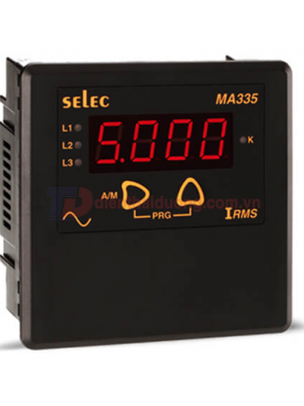 Đồng hồ đo dòng điện SELEC MA335, size: 96x96