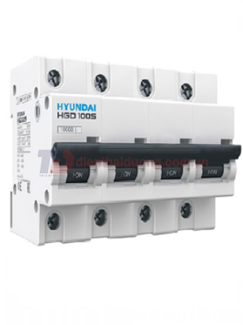 MCB HYUNDAI 4P 100A 10kA ( HGD100S )