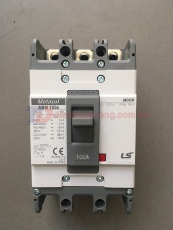 MCCB LS 3P 100A 22kA ( ABN103c )