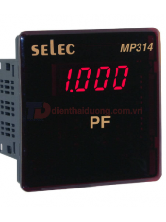 Đồng hồ đo hệ số cosphi SELEC MP314, size: 96x96