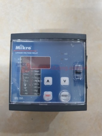 Relay Mikro bảo vệ điện áp đa tính năng MU350-415V