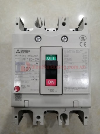 MCCB MITSUBISHI 3P 100A 10kA ( NF125-CV )