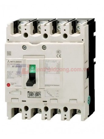 MCCB MITSUBISHI 4P 125-250A 36kA chỉnh dòng: 0.5-1.0*In ( NF250-SEV )