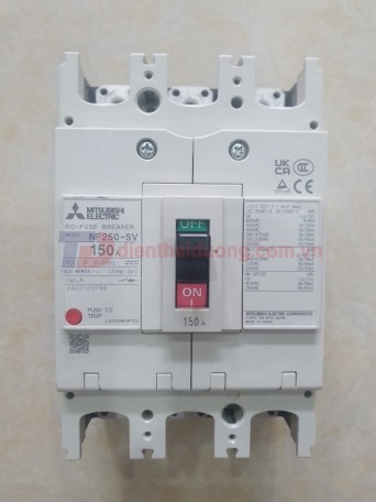 MCCB MITSUBISHI 3P 150A 36kA ( NF250-SV )