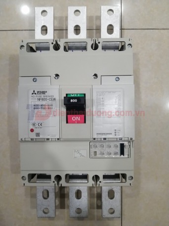 MCCB MITSUBISHI 3P 800A 36kA chỉnh dòng: 0.5-1.0*In ( NF800-CEW )