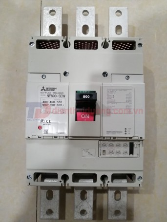 MCCB MITSUBISHI 3P 800A 50kA chỉnh dòng: 0.5-1.0*In ( NF800-SEW )