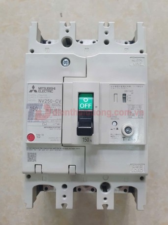 ELCB MITSUBISHI 3P 150A 30mA hoặc 1.2.500mA 25kA ( NV250-CV )