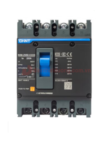 MCCB CHINT 4P 250A 36kA ( NXM-250S/4300B )