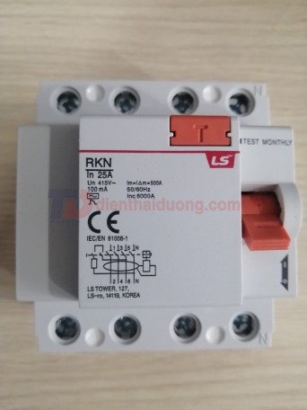 RCCB LS 3P+N 25A 30mA/100mA/300mA 6kA ( RKN 3P+N )