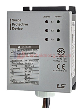 Chống sét lan truyền 3W+G 220V 40kA 2,5kV class II ( SPT2-40S )