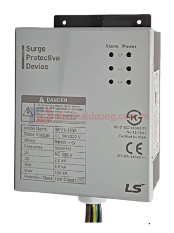 Chống sét lan truyền 4W+G 380/220V 120kA 2kV class I, II ( SPY1-120S )