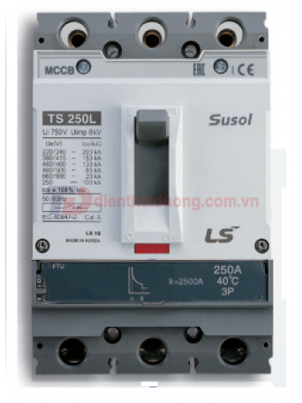 MCCB LS 3P 100A 50kA ( TS160N FTU160 )