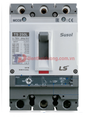 MCCB LS 3P 125A 50kA chỉnh dòng 0.8-0.9-1.0 x In ( TS250N FMU250 )
